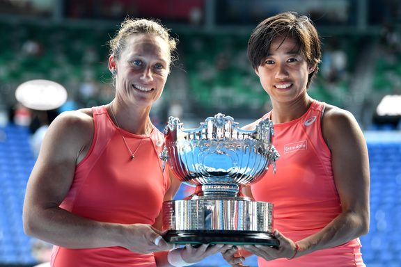 Australia's Samantha Stosur and China's Zhang Shuai won the women's doubles title at the 2019 Australian Open.