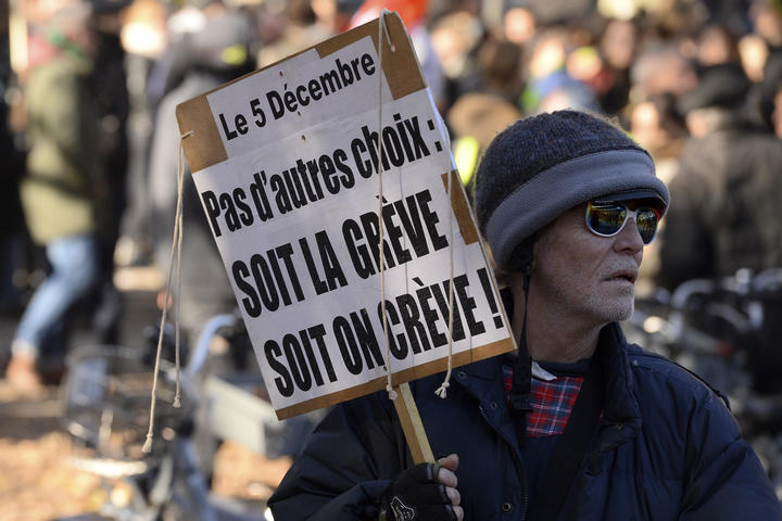 Protestors clash with police over pension reform