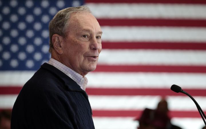 21 2019 2020 Democratic presidential hopeful and former New York Mayor Michael Bloomberg speaks during an event to open a campaign office at Eastern Market in Detroit Michigan