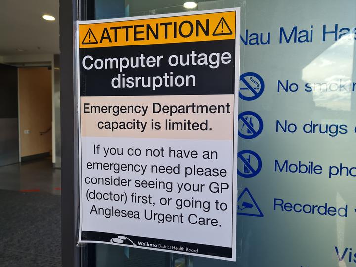 Waikato District Health Board outage after cyber attack.