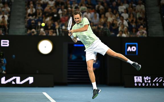 Russian tennis player Daniil Medvedev at the Australian Open.