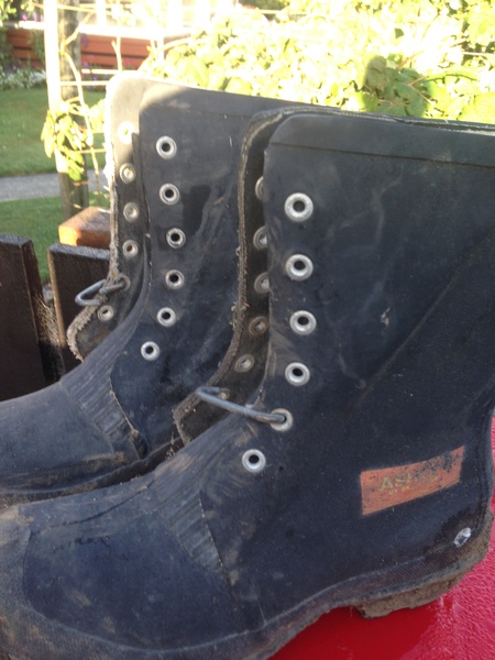gumboots with laces
