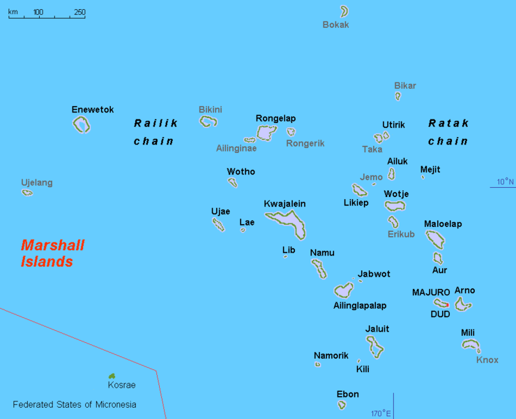 Map of Marshall Islands