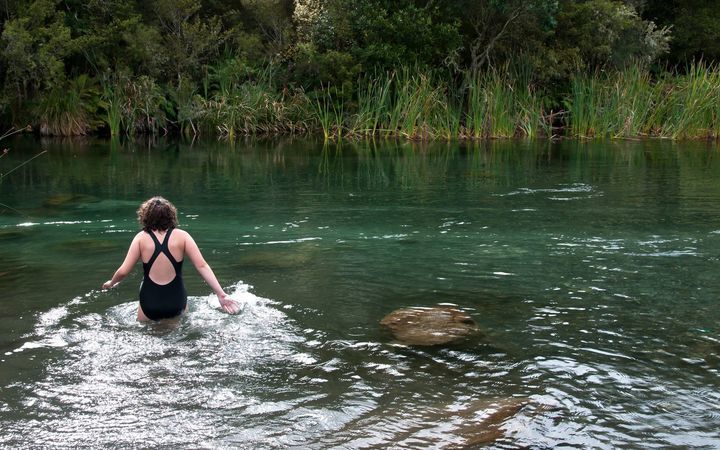 Swimming in a NZ river 