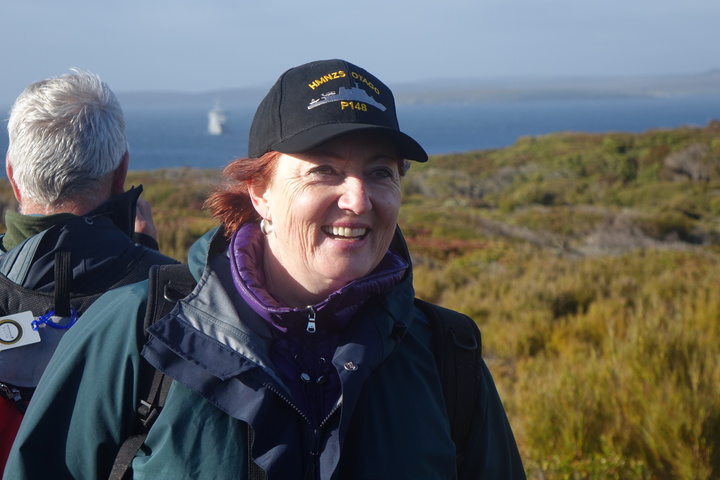 Conservation Minister Maggie Barry on the Auckland Islands 