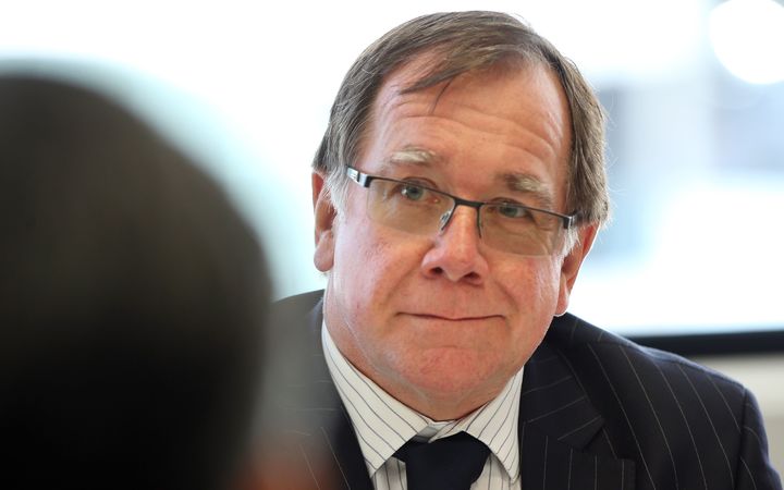 Foreign Minister Murray McCully attends a meeting with his Chinese counterpart Wang Yi in Auckland on February 10, 2017.