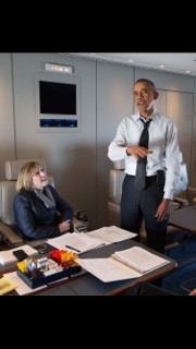 Christy Goldfuss with Obama 