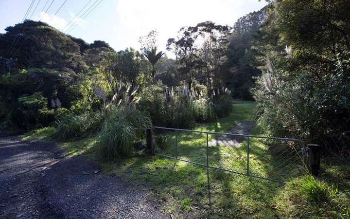 The site of the new treatment plant on Manuka Rd in Titirangi.