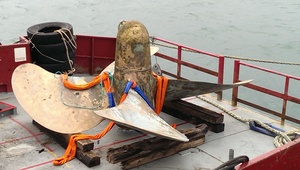 The propeller from the Aratere.