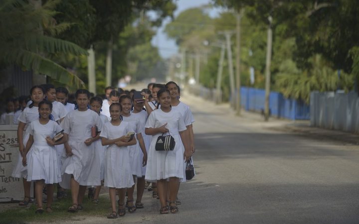 Young women in Tonga