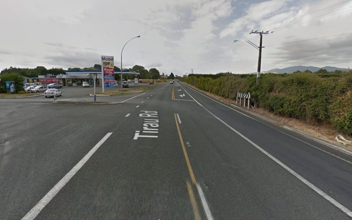 State Highway 1 (Tirau Rd) was closed between the corner of Karapiro Road (pictured) and SH29.