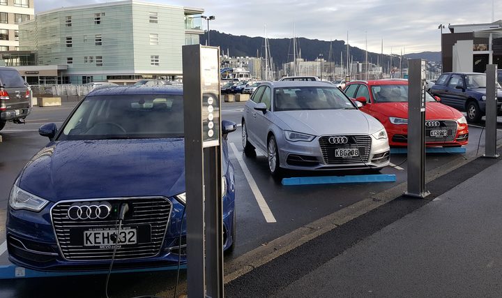 MEVO car share site in Wellington