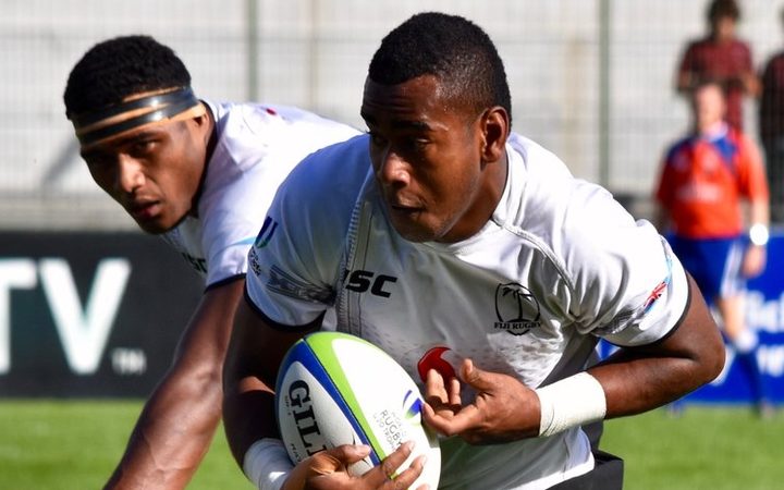 Baby Flying Fijians in action against Portugal.