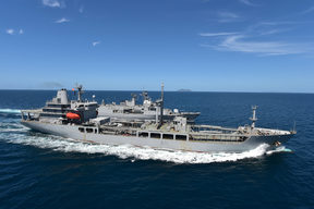Royal New Zealand Navy tanker HMNZS Endeavour will sail for Marsden Point on Thursday morning to upload up to 4.8 million litres of diesel fuel for delivery to ports around the country.