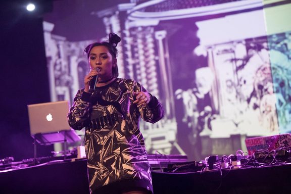 Villette performs at the Red Bull Sound Select Stones Throw 20th Anniversary in Auckland, New Zealand on September 10, 2016