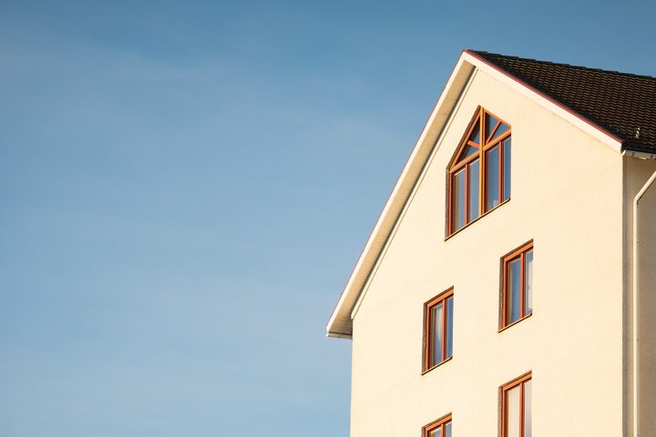 house with blue sky