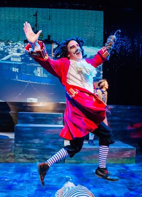 Simon Leary as Captain Hook.