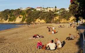 Auckland's St Heliers beach, which is prone to erosion.