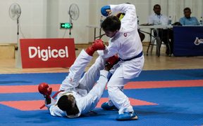 New Caledonia dominated karate at the Pacific Mini Games.