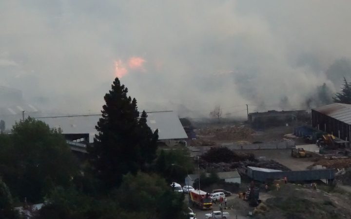 The fire in Burnside in Dunedin.