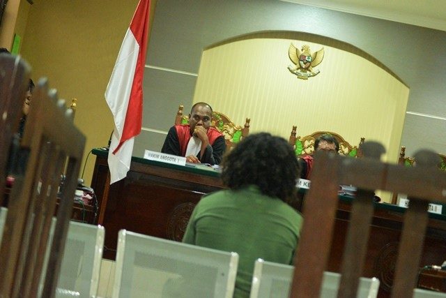 West Papuan political prisoner Yanto Awerkion is sentenced to ten months jail for treason by an Indonesian court.