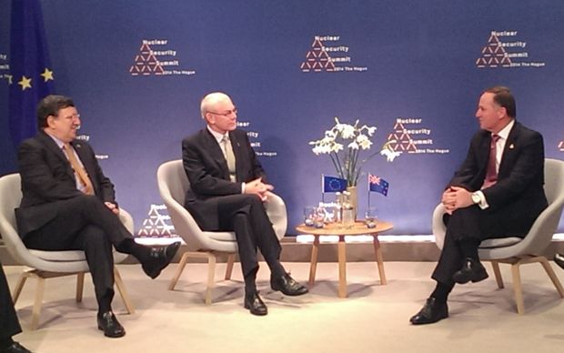 Jose Manuel Barroso, Herman van Rompuy and John Key.