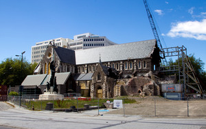 The Anglican cathedral in Christchurch.