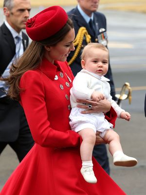 The Duchess of Cambridge and Prince George.