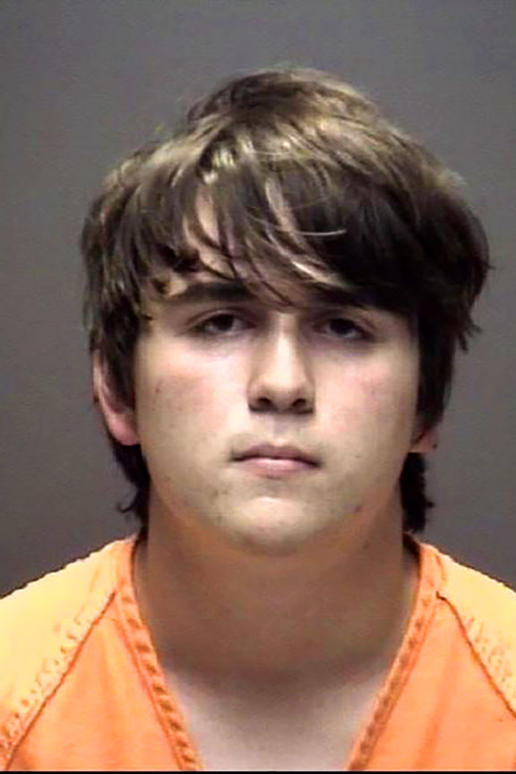 This handout booking photo obtained 18 May, 2018, from Galveston County Sheriff's Department shows 17-year-old shooting suspect Dimitrios Pagourtzis.