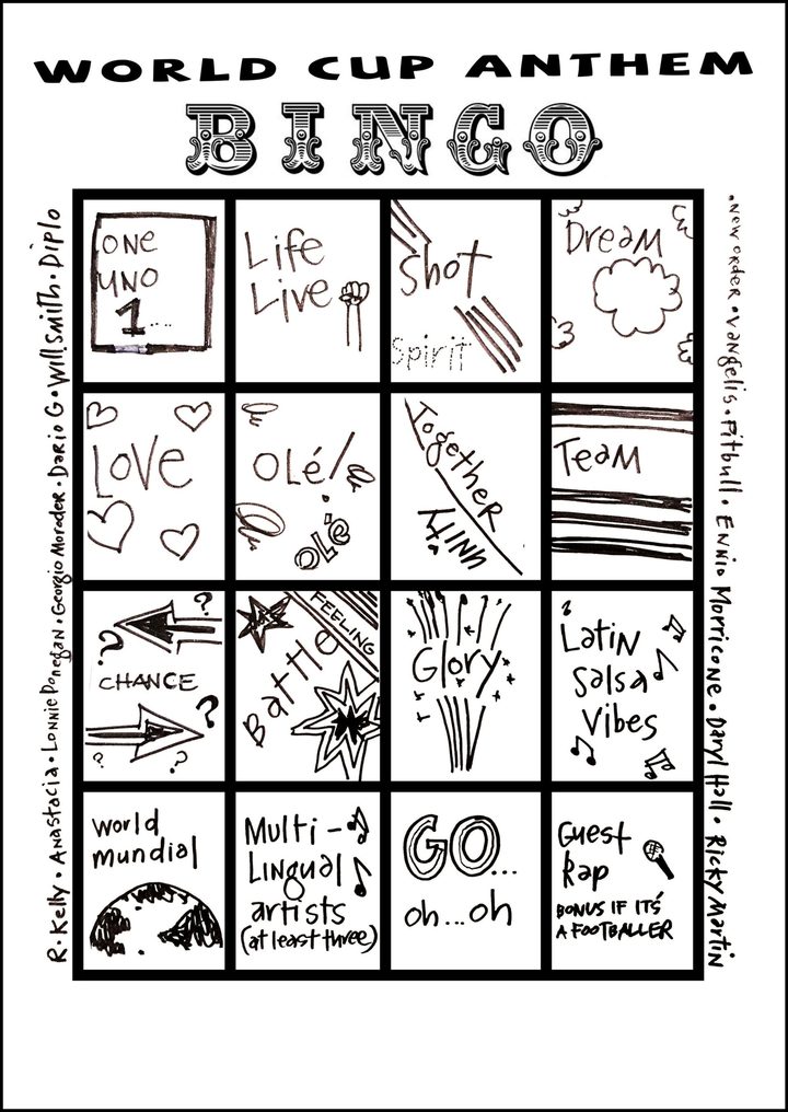 RNZ Music's conclusive and methodically researched bingo chart
