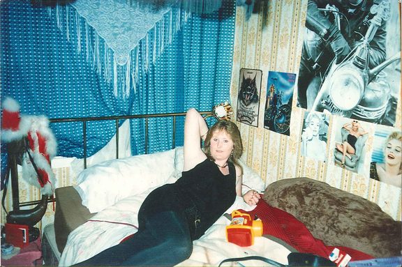 Gail Maney in Tania Wilson's bedroom.
