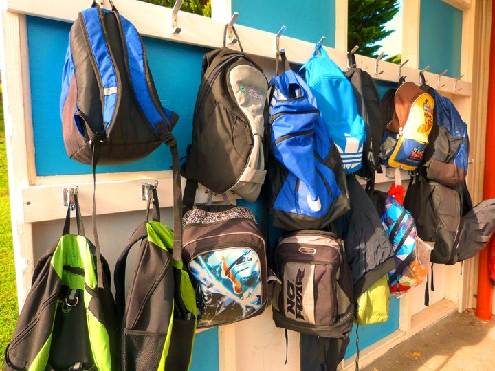 Bags at Maraeroa School in Porirua