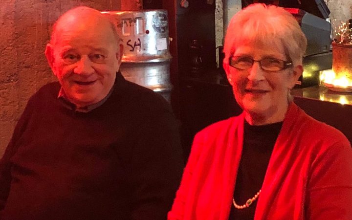 Ian and Rosalie Porteous, who died in a fatal crash in Taranaki that also claimed five other lives, at a recent family gathering.