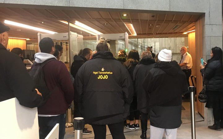 A group of Tauranga iwi were refused entry at Parliament.