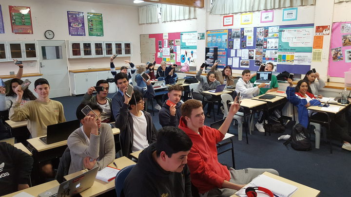 Who's got their phone in class? Pakuranga College students are leading the way on minimising distraction in class