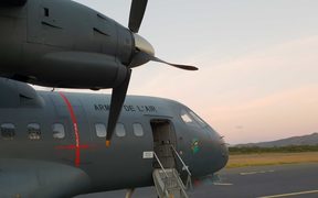 French military transport plane in New Caledonia