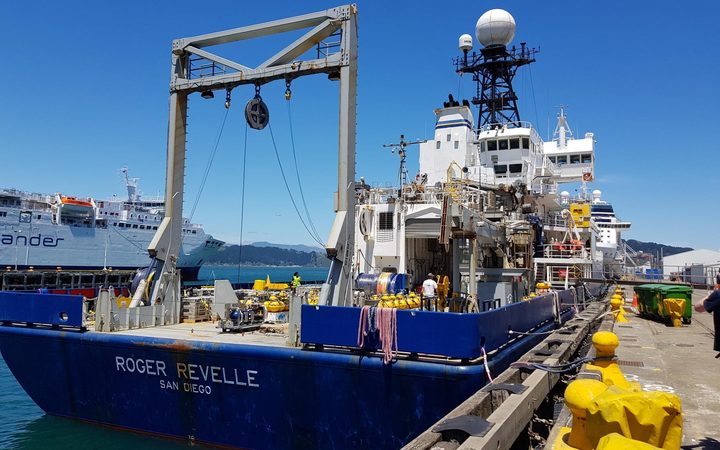 US research ship Roger Revelle in Wellington.