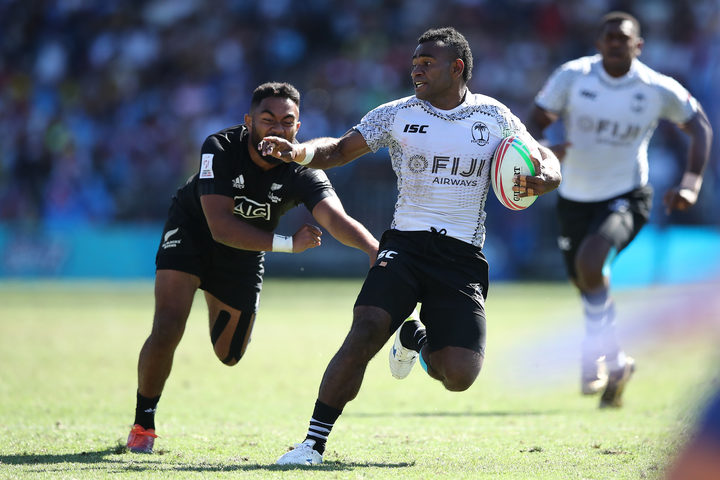 Jerry Tuwai and Fiji were overrun by New Zealand in the Cup semi finals.