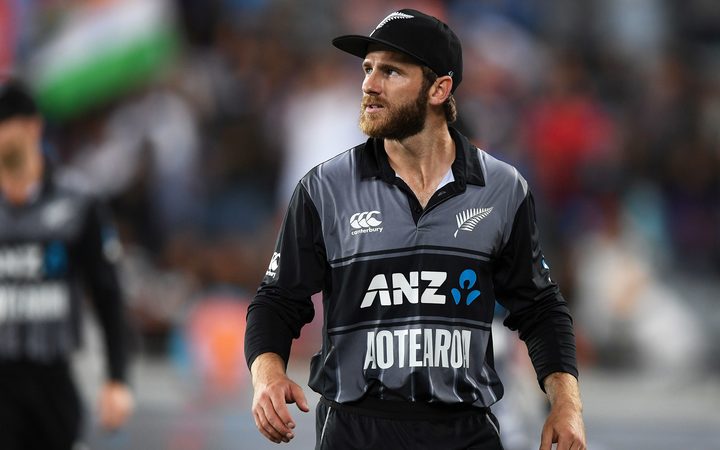 New Zealand Black Caps captain Kane Williamson at the end of the match.
