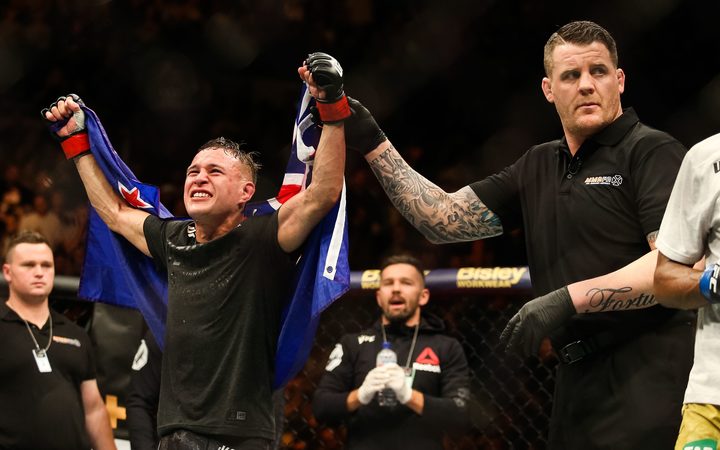 La star de l’UFC Kiwi, Kai Kara-France, espère célébrer avec style