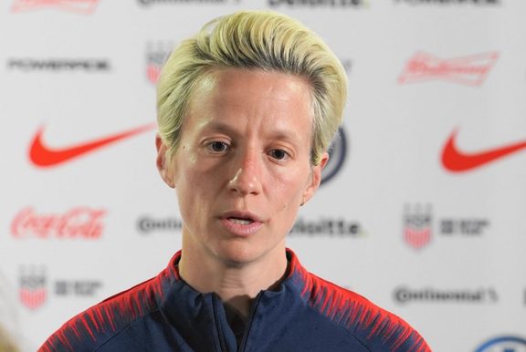 Megan Rapinoe of The United States during the SheBelieves Cup  in Tampa, Florida, United States. 



 (Photo by Action Foto Sport/NurPhoto)