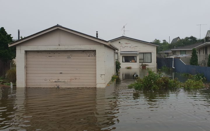 Flood hit parts of Hokitika.