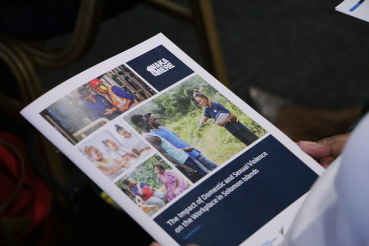 The 'Impact of Domestic and Sexual Violence on the Workplace in Solomon Islands' report