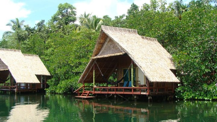 Titiru Eco Lodge, over water bungalow, Rendova Island.