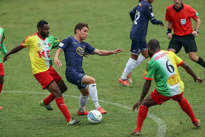 Auckland City's Papua New Guinea international David Browne scored a goal against his countrymen.