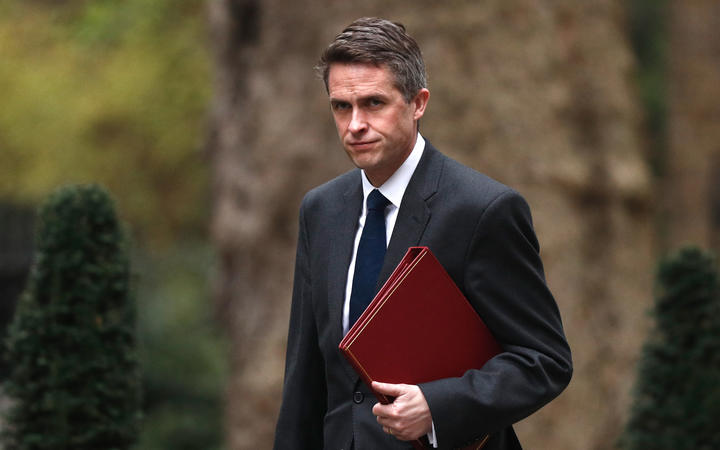 Defence Secretary Gavin Williamson arrives in Downing Street, April 2019. 