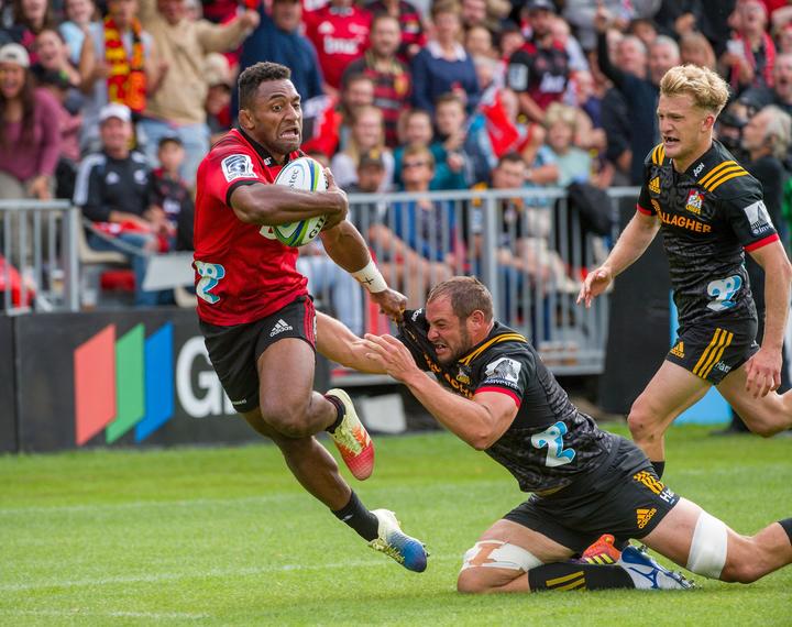 Sevu Reece made his Super Rugby debut for the Crusaders against the Chiefs on March 9.