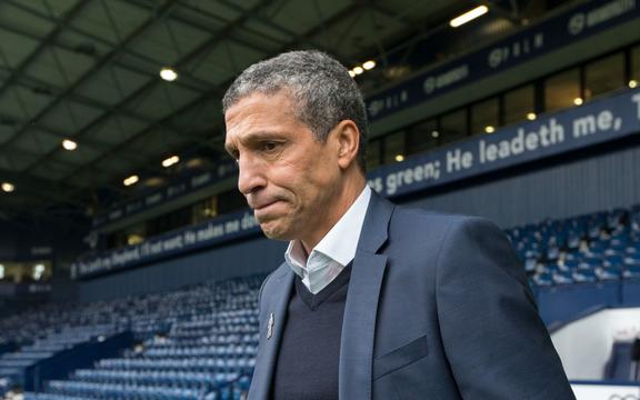 Brighton and Hove Albion Manager Chris Hughton. 