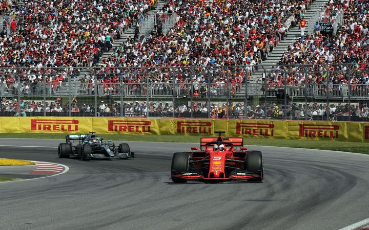 Grand Prix Formula One Canada 2019, Sebastian Vettel (GER) Scuderia Ferrari SF90 and Lewis Hamilton (GBR) Mercedes AMG F1 W10