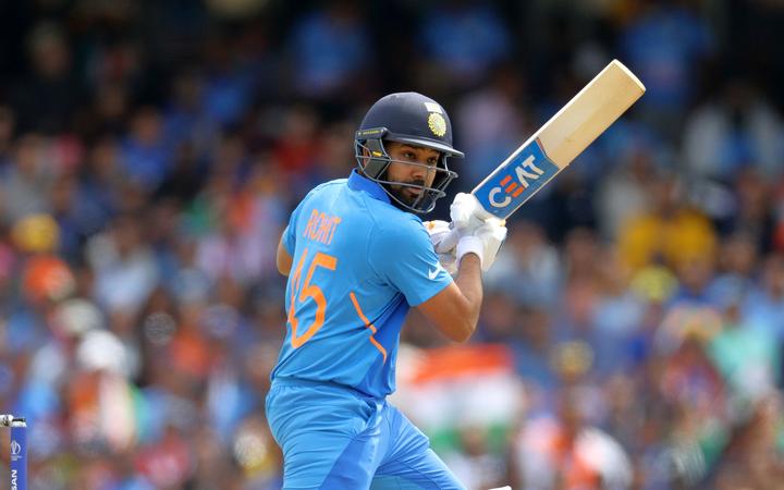 Rohit Sharma bats during the Cricket World Cup 2019.